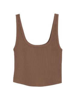 Fitted Ultra-Cropped Rib-Knit Tank Top for Women | Old Navy (US)