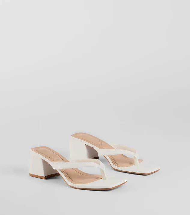 Elevated Chic Thong-Strap Mules | Windsor Stores