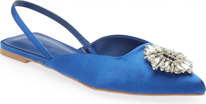 Kendall Ornament Pointed Toe Slingback Flat | Nordstrom