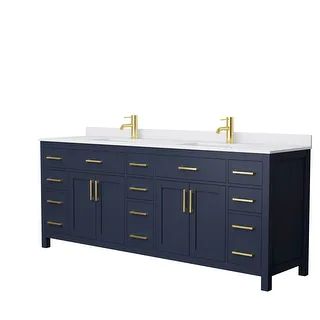 Beckett 84 Inch Double Vanity, Cultured Marble Top | Bed Bath & Beyond