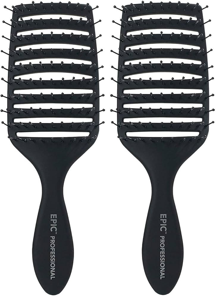 Epic Professional Quick Dry Hair Brush (Black)…2 Pack | Amazon (US)