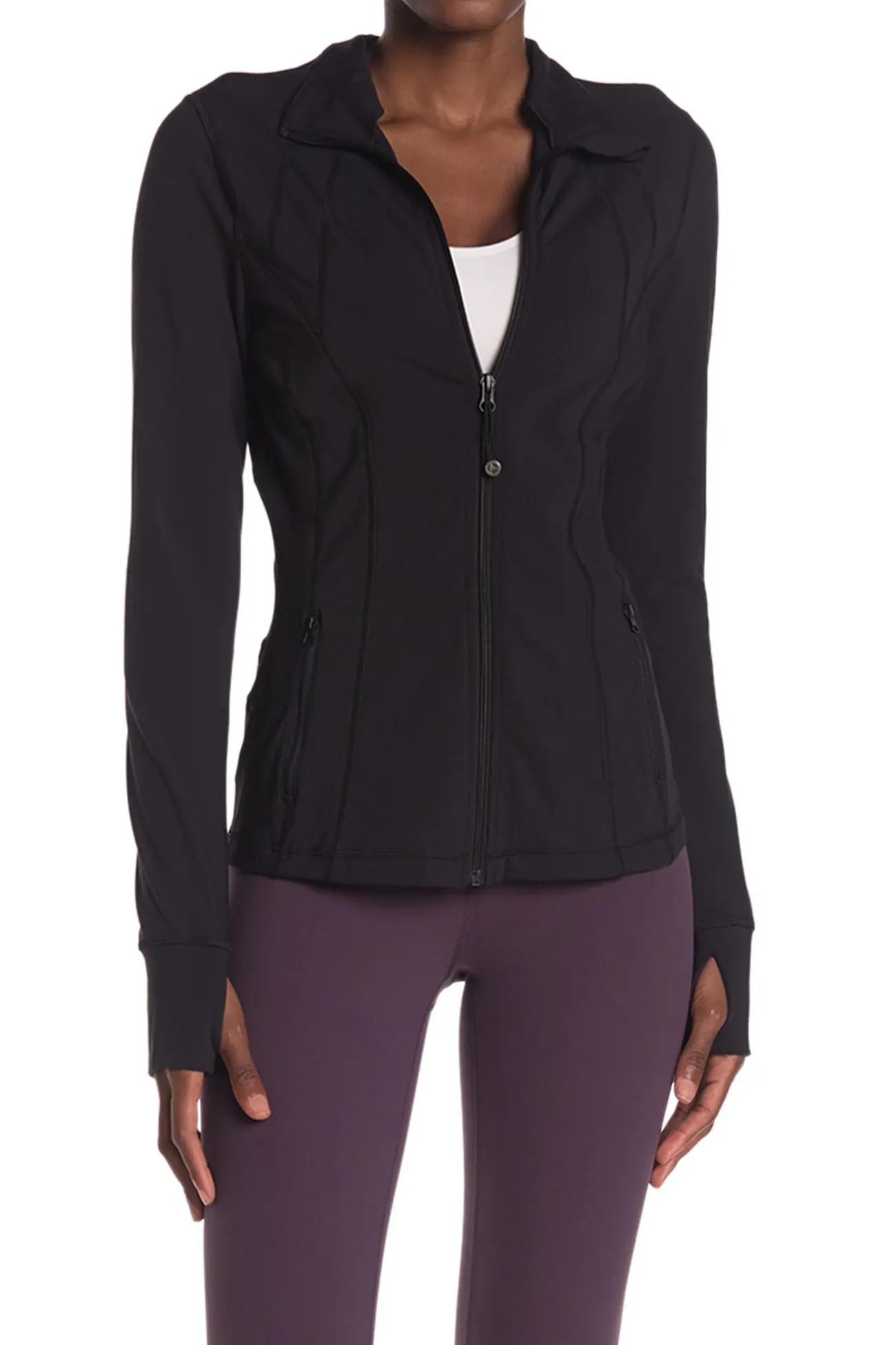 90 Degree By Reflex | Nude Tech Printed Full Zip Jacket | Nordstrom Rack | Nordstrom Rack