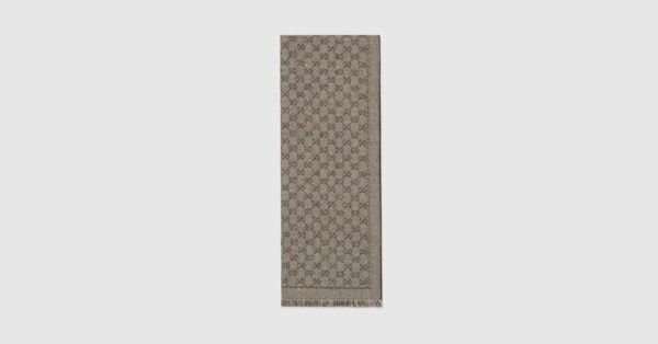 GG jacquard wool scarf | Gucci (US)