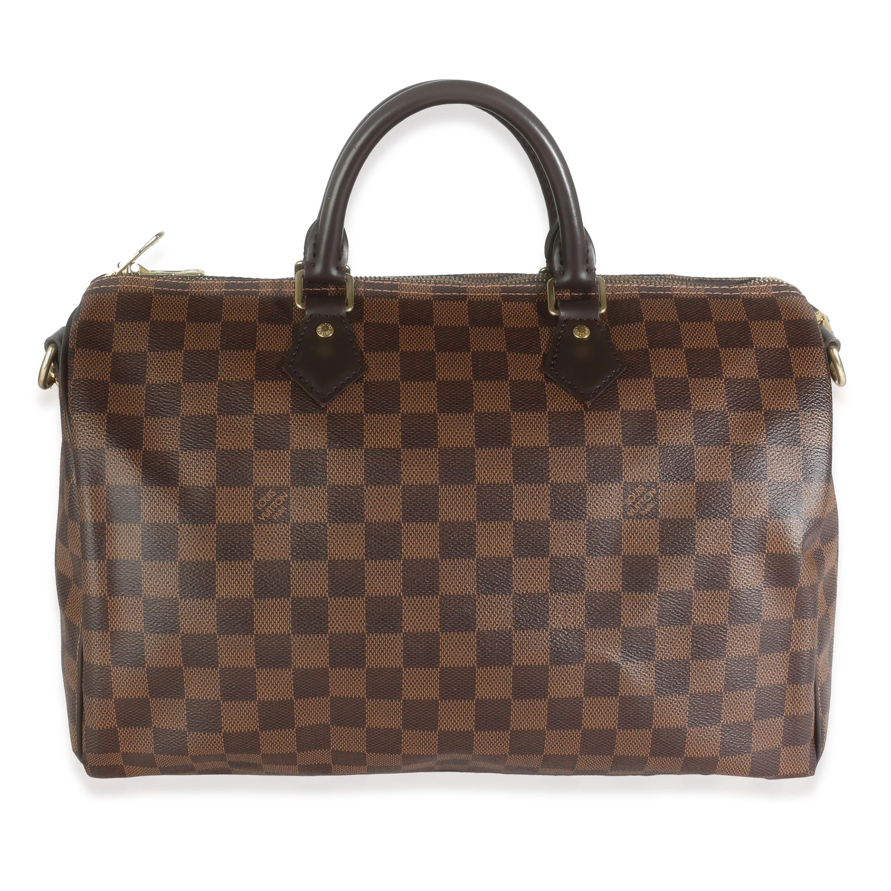 Louis Vuitton Damier Ebene Canvas Speedy Bandouliere 35 | Shop Simon