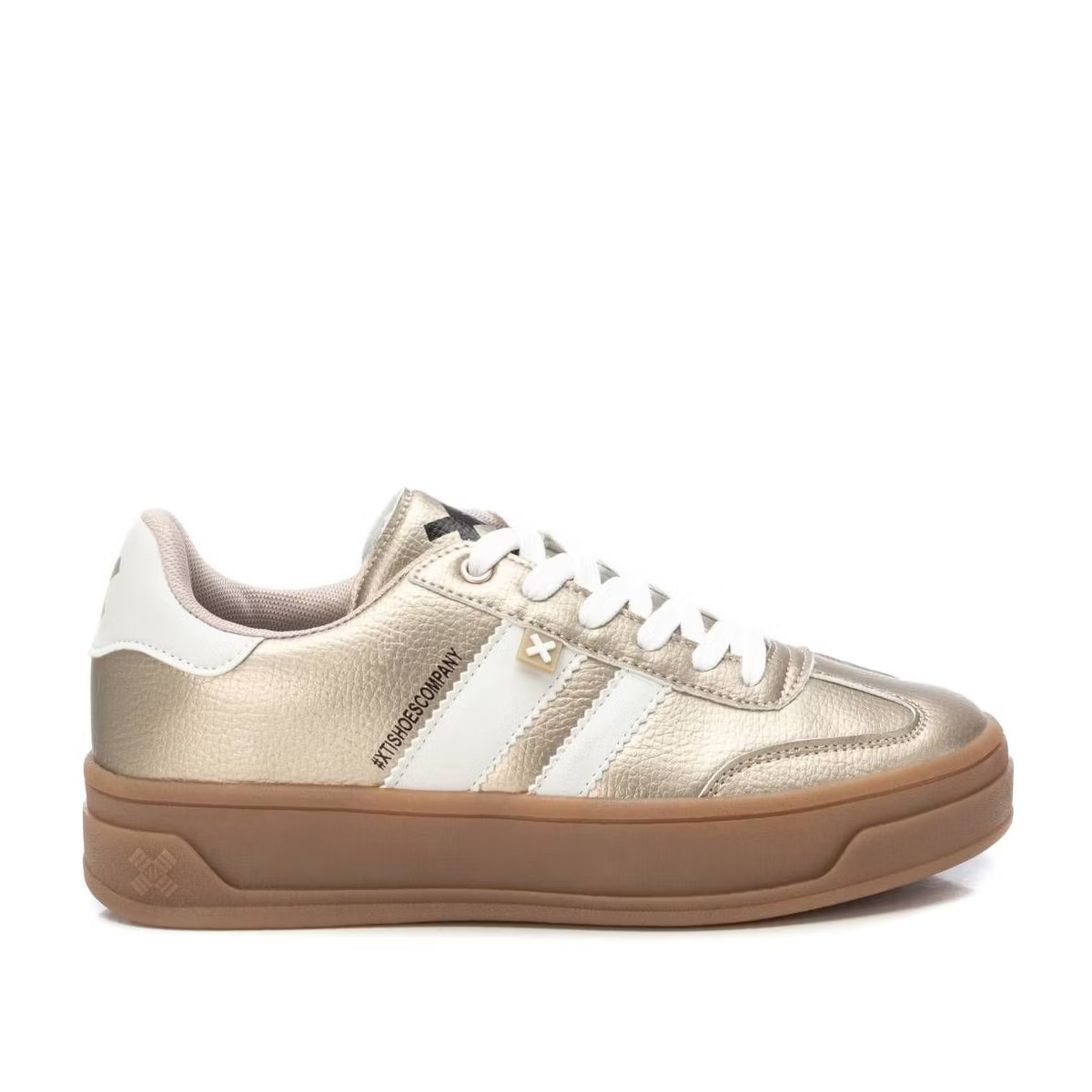 Xti Women's Urban Fashion Sneakers 143645 Gold 5.5 | Target