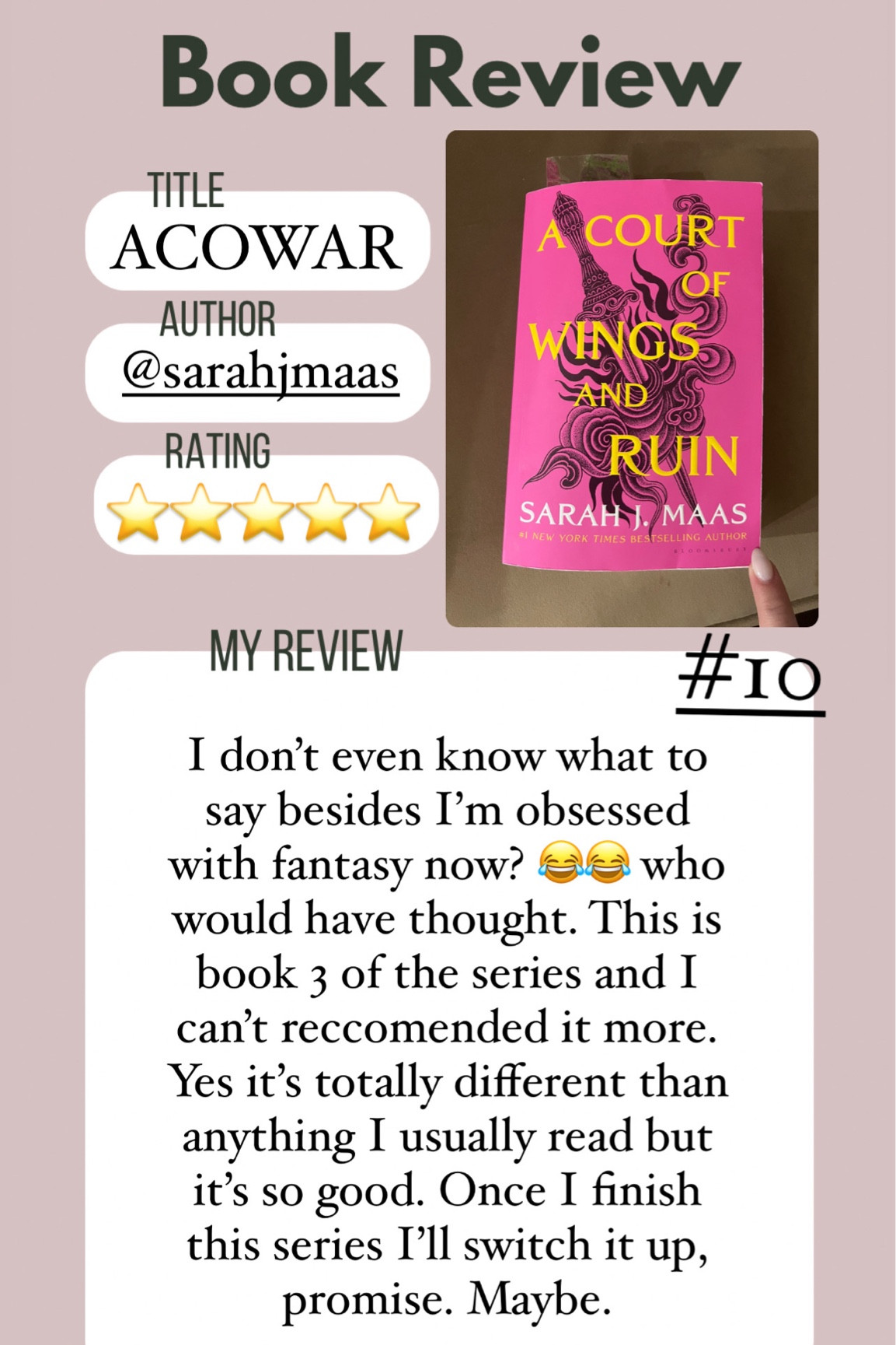 ⭐️⭐️⭐️⭐️⭐️