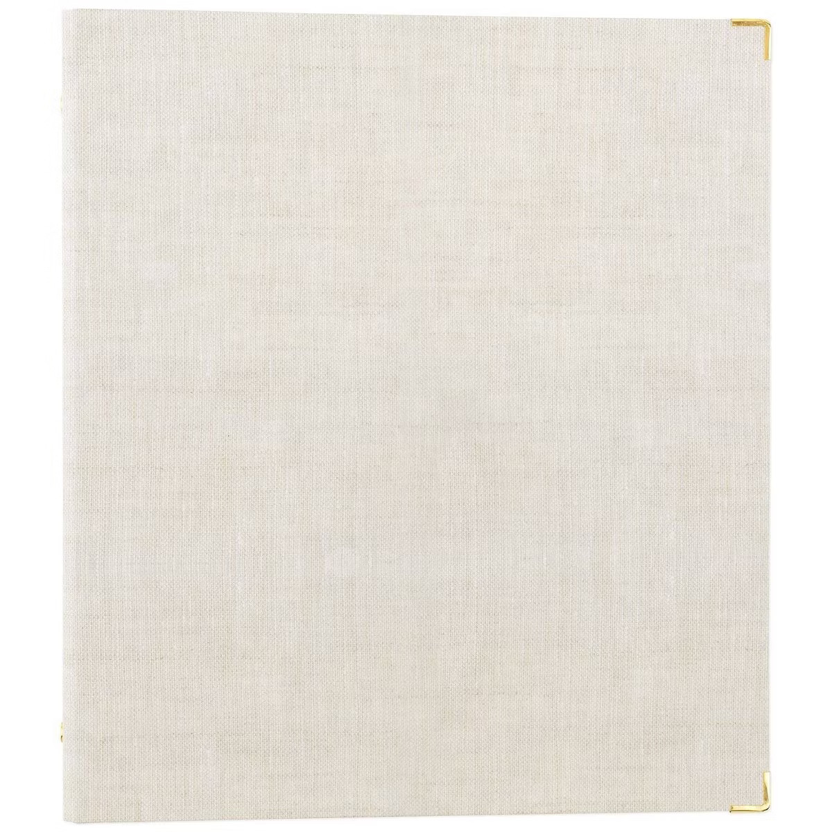 Sugar Paper Essentials 1" Round Ring Binder Flax: Cute Linen Aesthetic Binder with Hard Cover & I... | Target