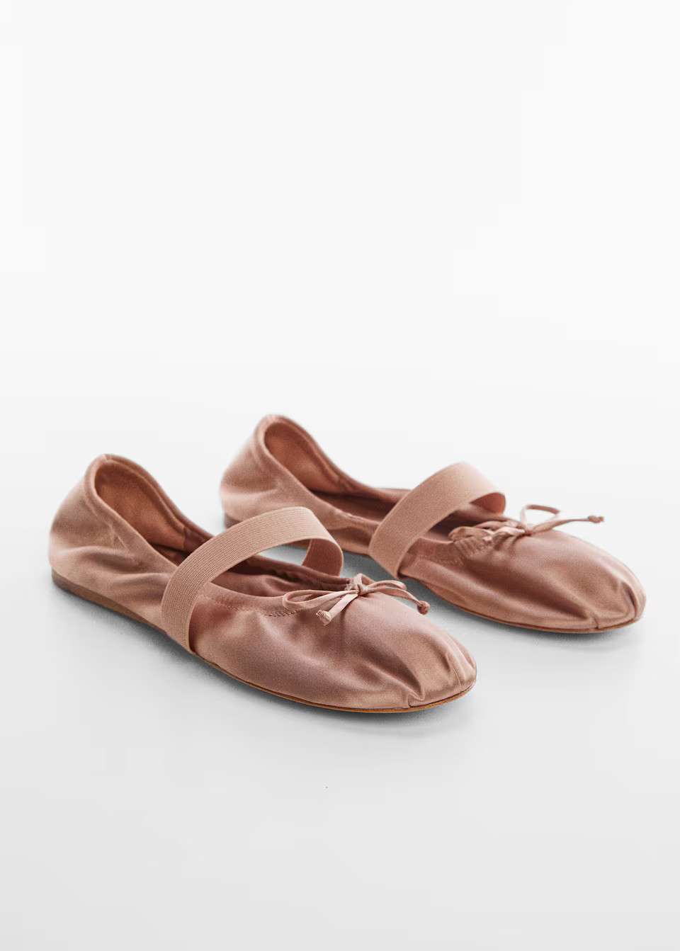 Ballerines élastiques satinées | MANGO (FR)