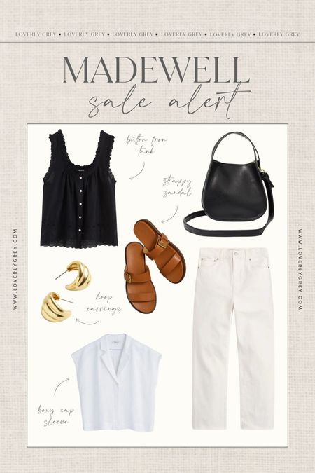 Madewell sale finds. This button from tank and white jeans are perfect for a memorial day look. Loverly Grey, Madewell sale

#LTKSeasonal #LTKSaleAlert #LTKStyleTip