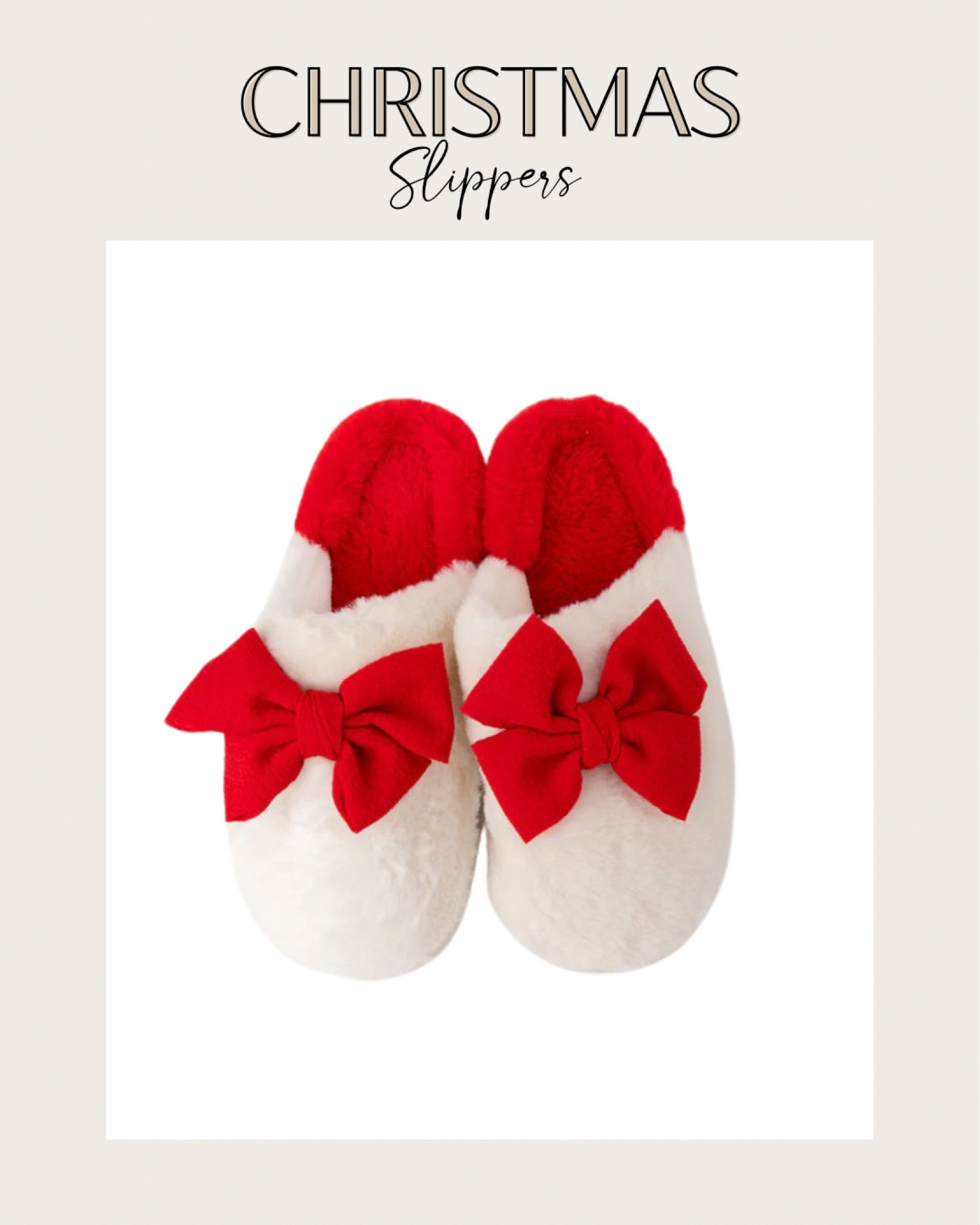Christmas Slippers, cozy gift idea!! 

#LTKOver40 #LTKHoliday #LTKGiftGuide
