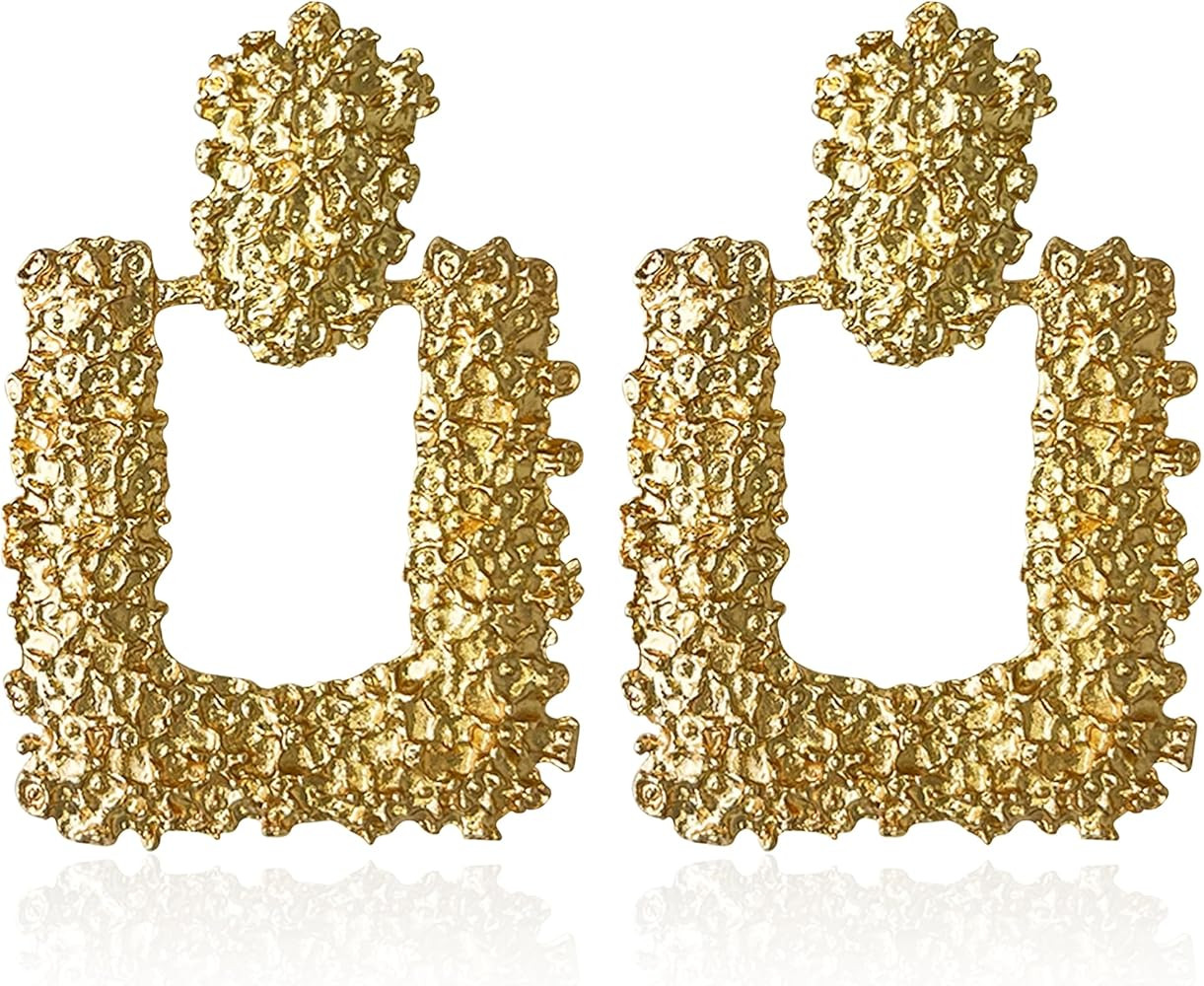 CWVHQ Trapezoidal Geometric Dangle Earrings Statement Rectangle Geometric Drop Earrings for Women... | Amazon (US)