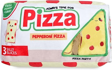 iscream Play with Your Food! Pizza Pockets Fleece Play Pillow Set with Embriodered Accents | Amazon (US)