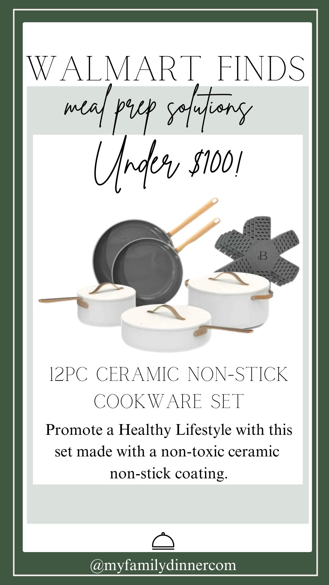 Non toxic , Non stick cookware set in a variety of classic colors.  Healthy living at an affordable price! 
Only @Walmart

#LTKFamily #LTKFindsUnder100 #LTKHome