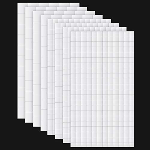 8 Sheets Foam Dots Squares 3D Pop Foam Squares Dual-Adhesive Foam Mount for Halloween Christmas Scrapbook DIY Crafts Office Supplies, 2 Sizes | Amazon (US)