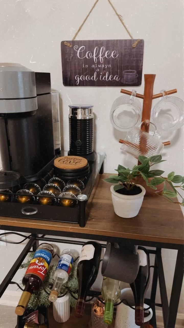Coffee/Wine Cart Set Up 

#LTKhome #LTKsalealert #LTKfindsunder50