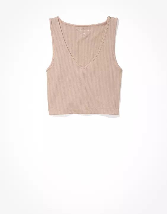 AE V-Neck Crop Tank | American Eagle Outfitters (US & CA)