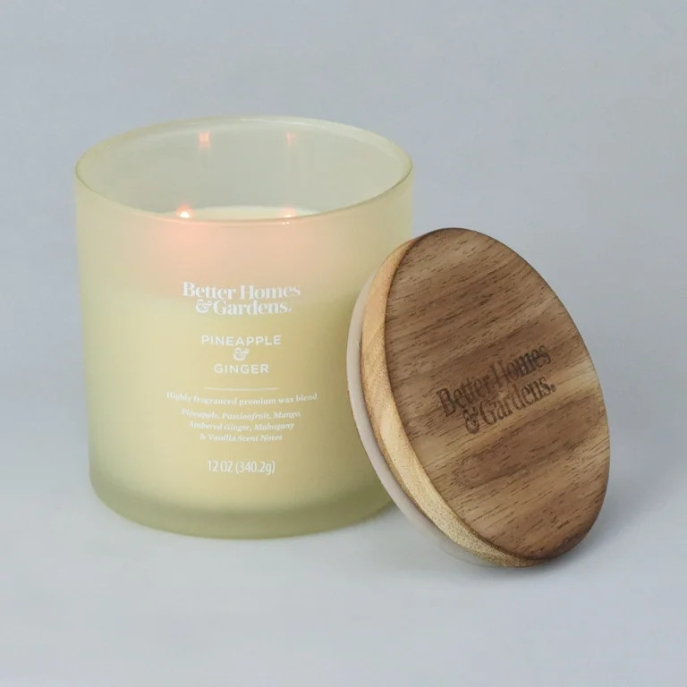 Better Homes & Gardens 12oz Pineapple & Ginger Scented 2-wick Jar Candle | Walmart (US)