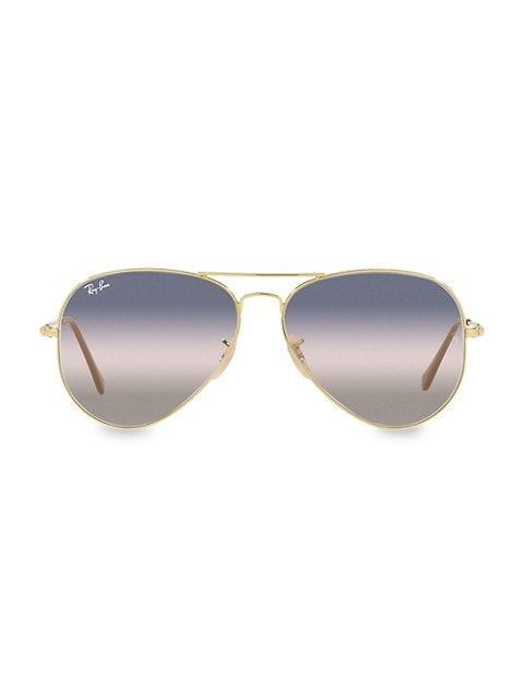 RB3689 Aviator Metal II 55MM Pilot Sunglasses | Saks Fifth Avenue