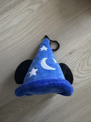 2025 Disney Parks Sorcerer Mickey Mouse Hat Packable Tote Bag Charm Keychain | eBay US