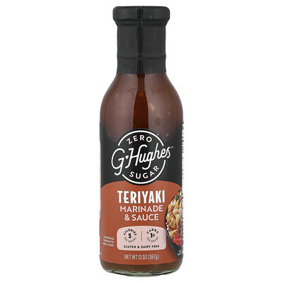 G Hughes, Zero Sugar Teriyaki Marinade & Sauce, 13 oz (367 g) | iHerb