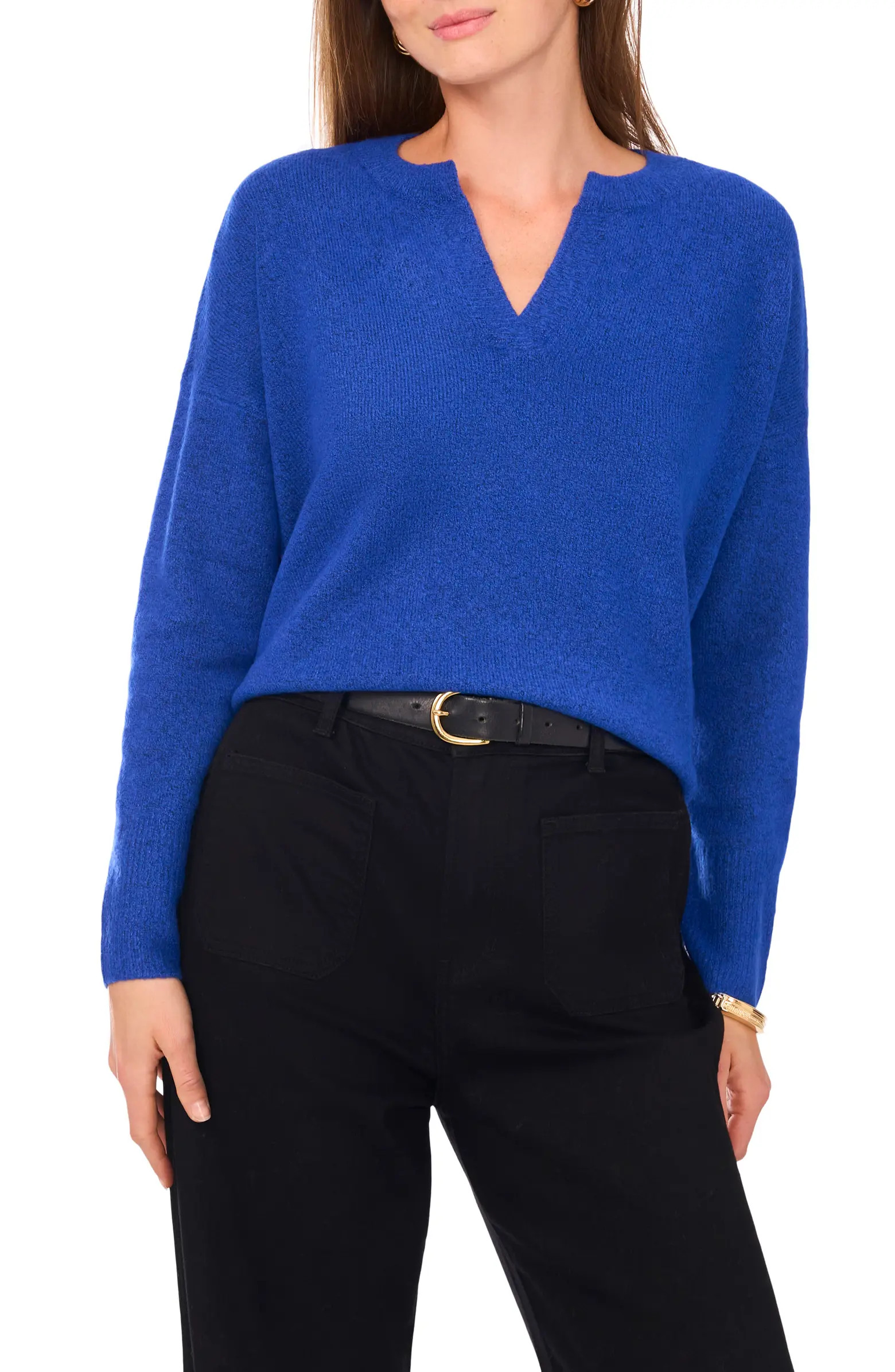 Drop Shoulder V-Neck Sweater | Nordstrom