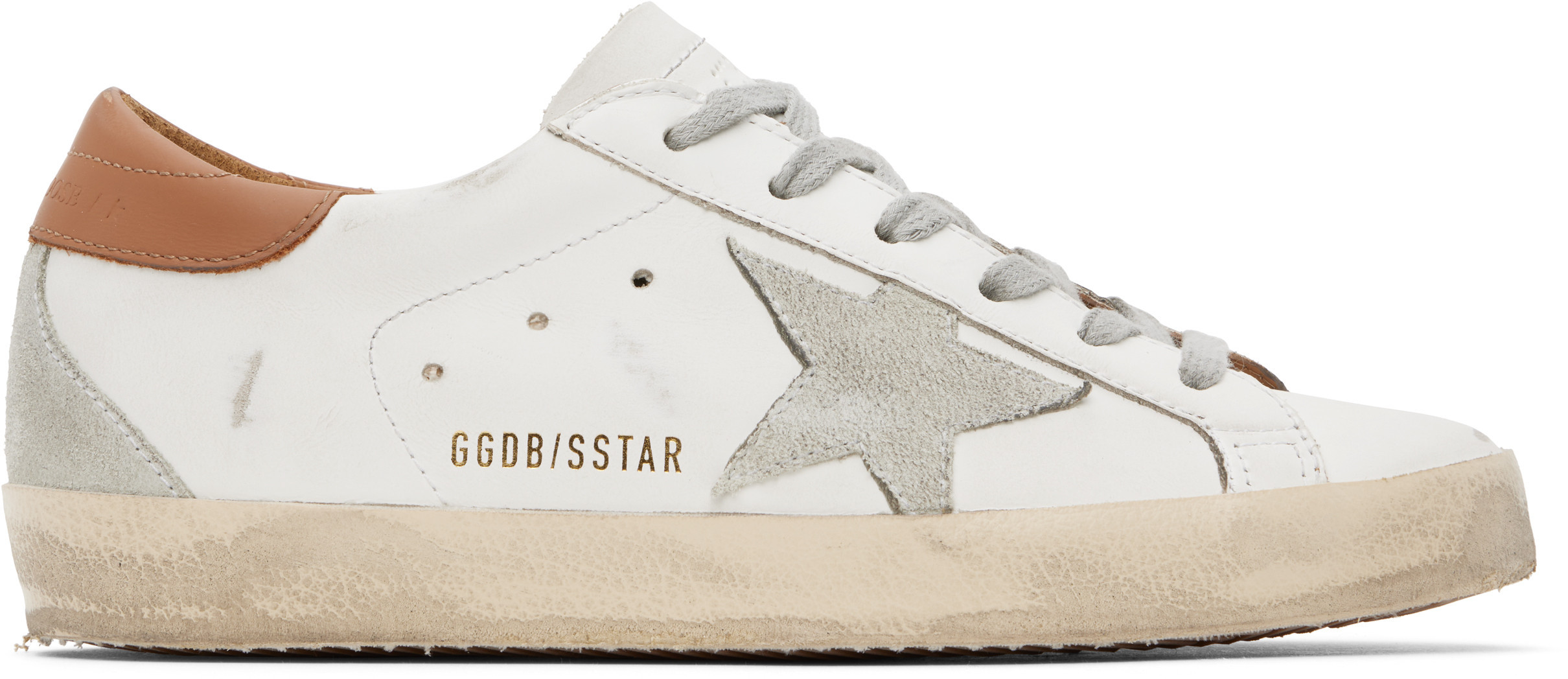 Golden Goose White Super-Star Sneakers | SSENSE