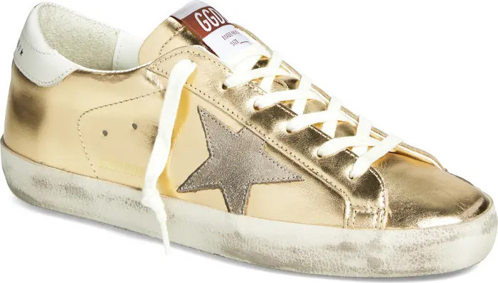 Golden Goose Super-Star Metallic Low Top Sneaker (Women) | Nordstrom | Nordstrom