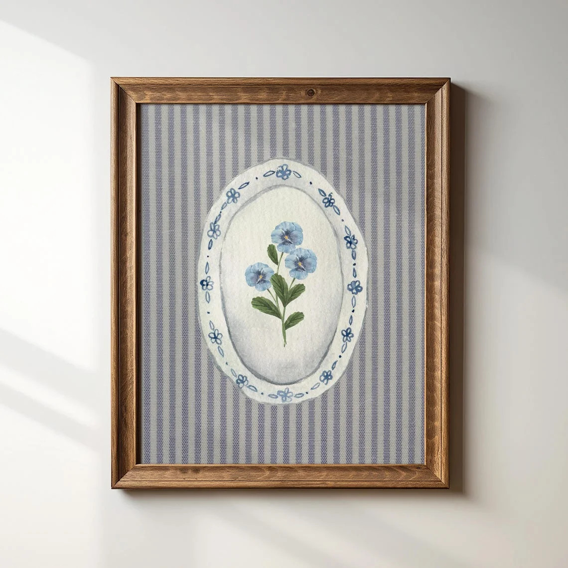 Vintage China Plate Art Print, Trendy Decor, Abstract Vintage Painting, English Garden, Floral, C... | Walmart (US)