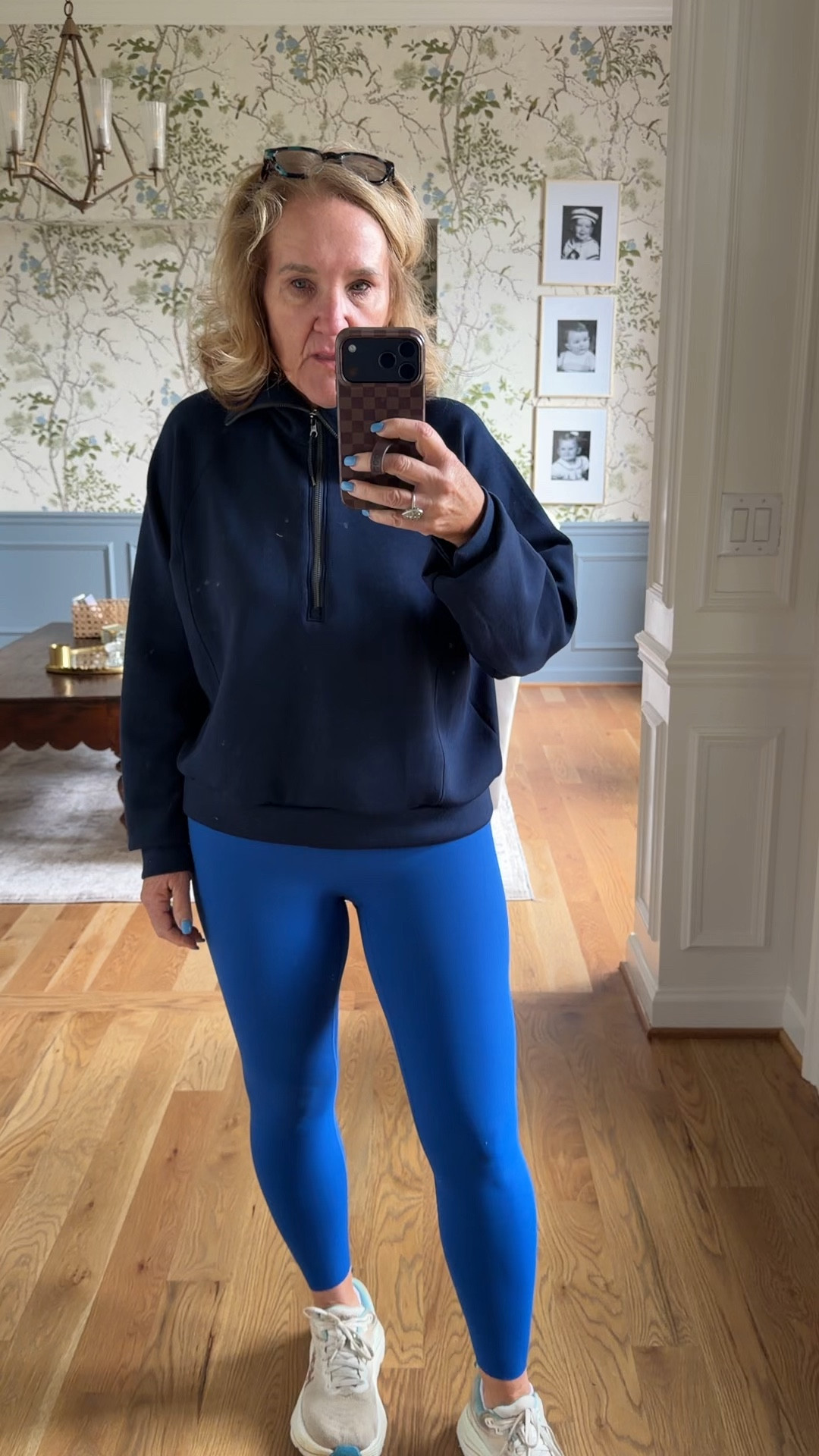 What I was going to wear when I was going to go for a walk, but I never did because I got caught up with work. So time to go get ready for the day.
Love these leggings this color is sold out but lots of others available. I wear size medium.
Size medium in a half zip as well

#LTKmorningroutine #LTKOver40 #LTKfitnessgoals