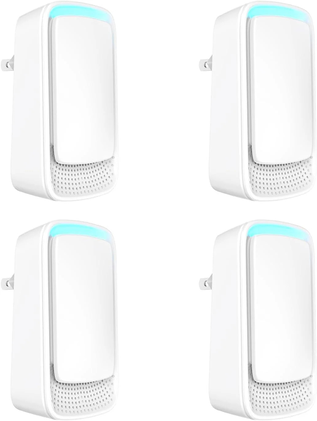 Anqtovp Plug In Air Ionizer Air Purifier 4 Pack Filterless Odor Neutralizer Ultra Quiet Portable Wall Outlet Air Freshener for Home Bedroom | Lowe's