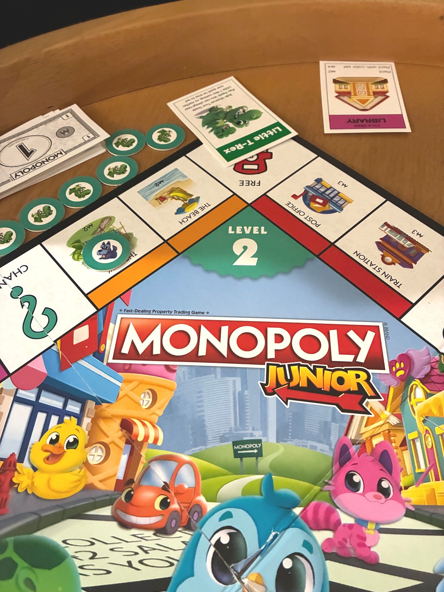 Quick round of Monopoly Junior before lights out 🎲

#LTKKids