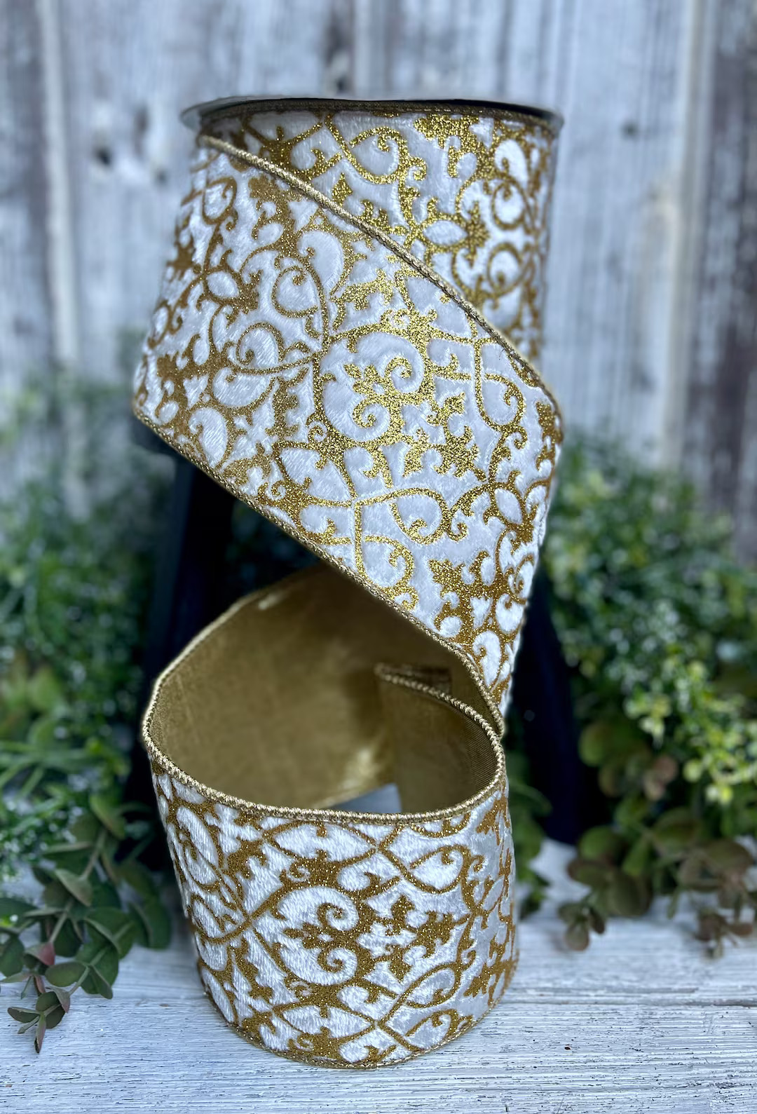 Ribbon, 10 YD ROLL, Ribbon for Wreaths, Farrisilk Ribbon, 4" Ribbon, Luxury Ribbon, Velvet Ribbon... | Etsy (US)