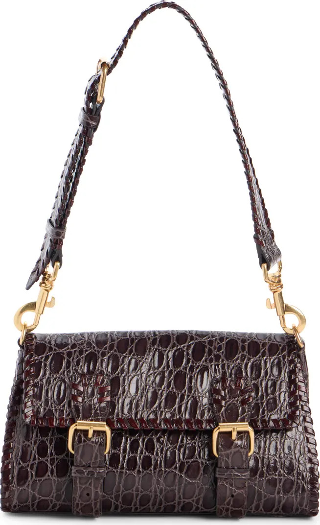 Dries Van Noten Croc Embossed Leather Satchel | Nordstrom | Nordstrom