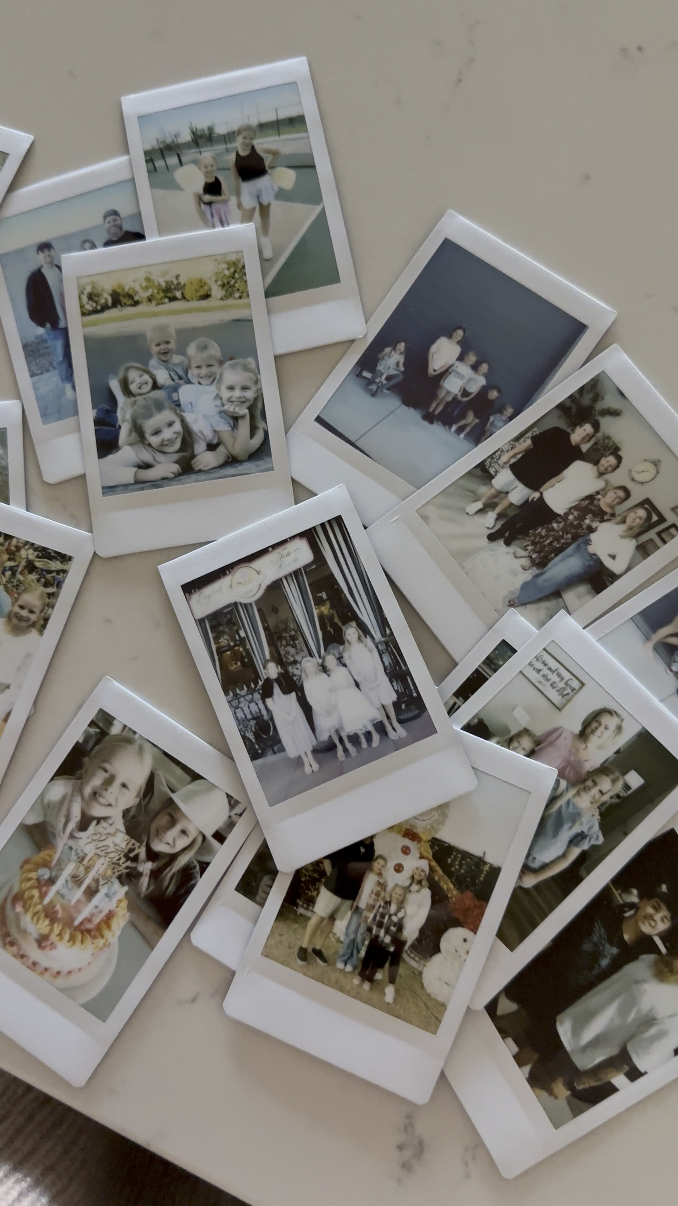 our most favorite thing is our Polaroid printer! you print any pic on your phone from an app and we scatter pics in bowls all around the house! 😍✨