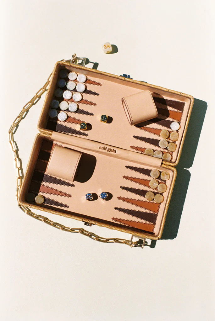 THE BACKGAMMON CLUTCH - NATURAL | Cult Gaia - US