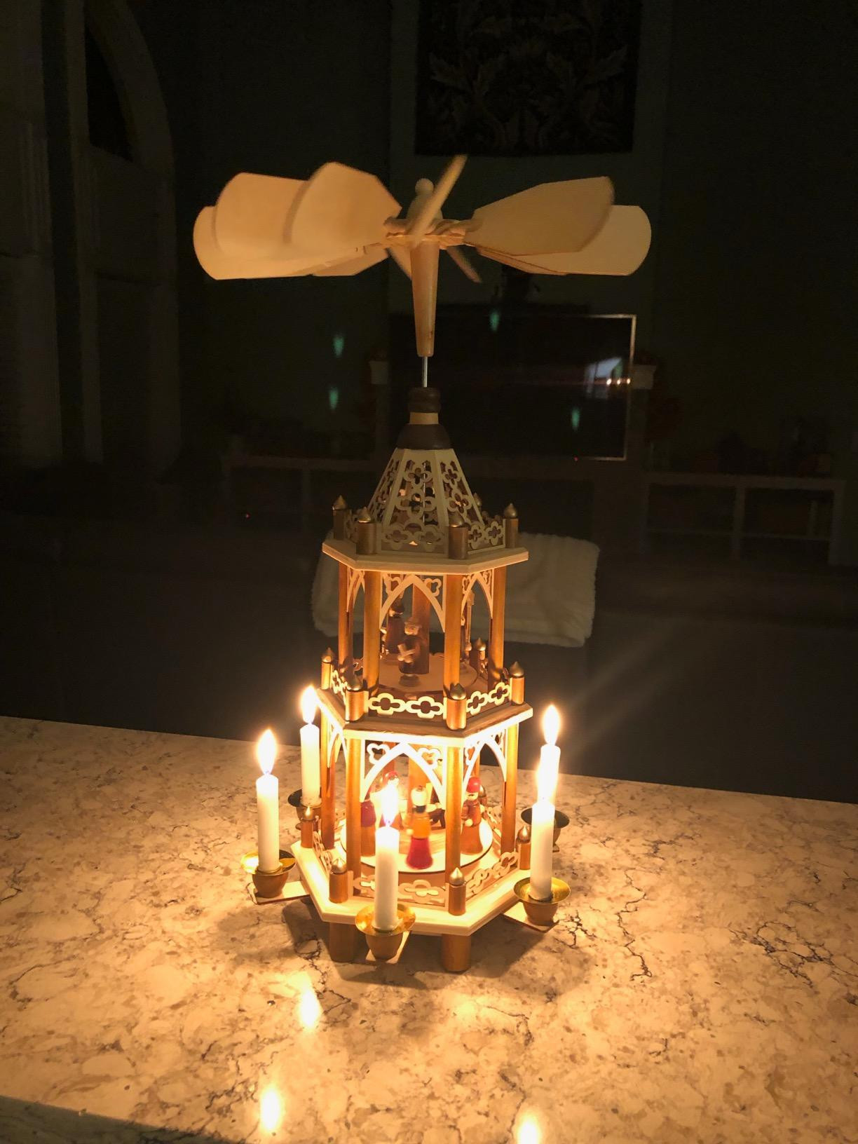 German Christmas Decoration Pyramid - 21 Inches - Wood Nativity Scene Set - Under The Christmas T... | Amazon (US)