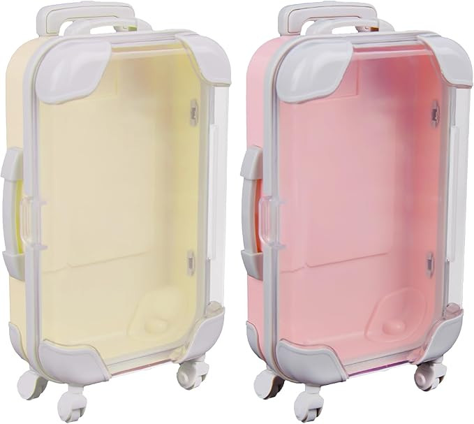 Framendino, 2 Pack Luggage Packaging Box Mini Suitcase Empty Storage Boxes | Amazon (US)