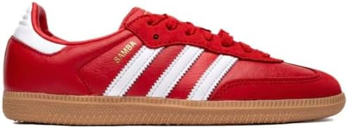 Adidas Samba OG Womens Sneaker (White Scarlet Red, 9.5) | Amazon (US)