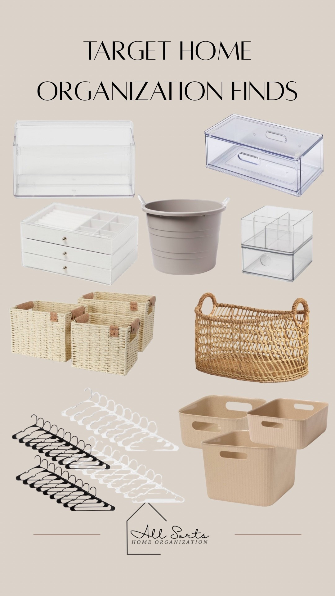 My recent Target finds for home organization!