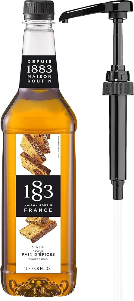 1883 Gingerbread Syrup with Pump - 1 Liter 33.8 Ounces | Amazon (US)