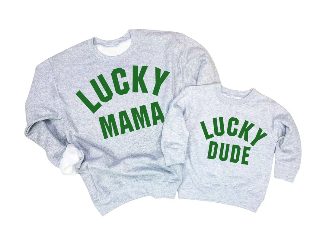 St Patricks Day Sweatshirt, Mother Son Matching Mommy and Me Outfits Boy, Baby, Kids and Toddler ... | Etsy (US)