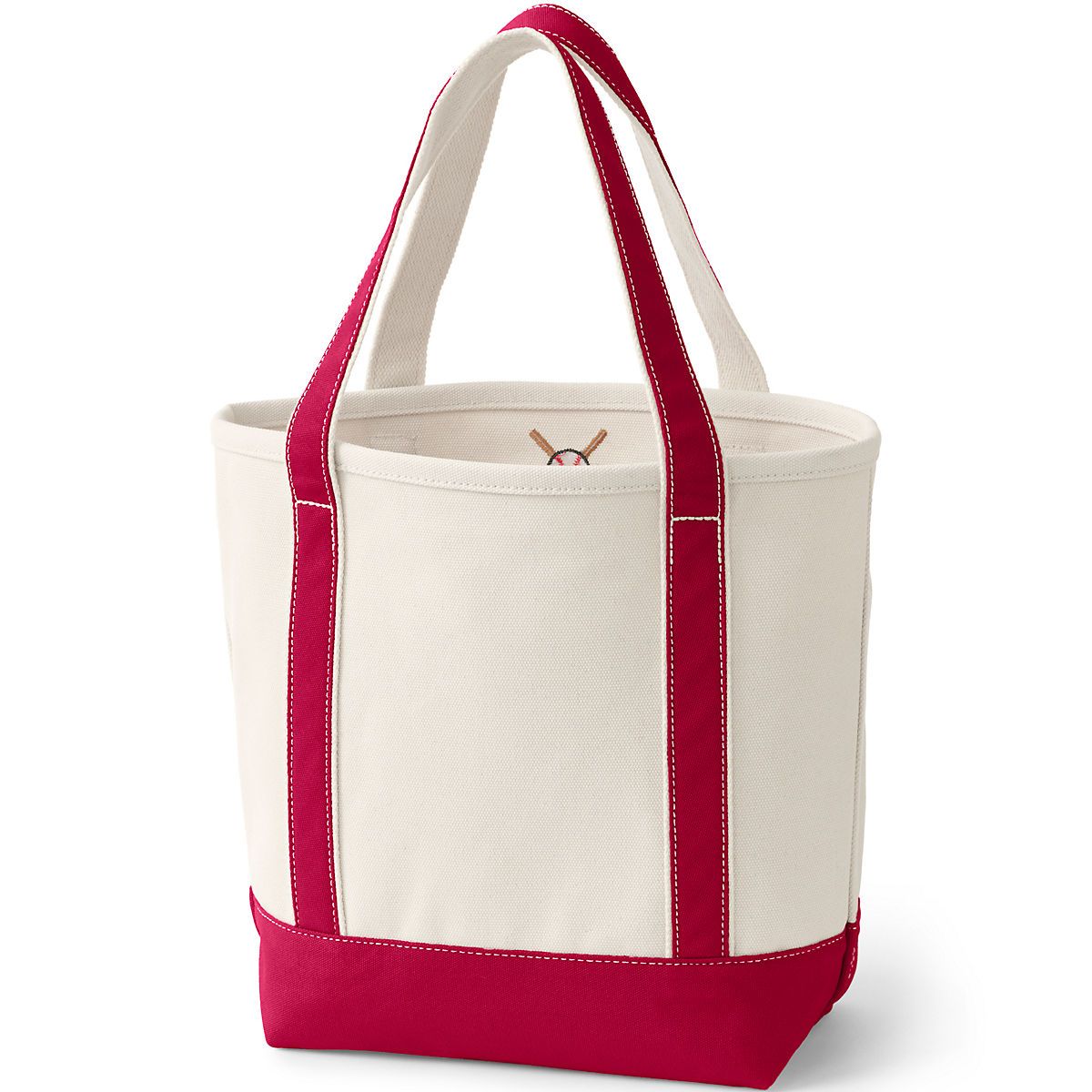 Medium Natural 5 Pocket Open Top Canvas Tote Bag | Lands' End (US)