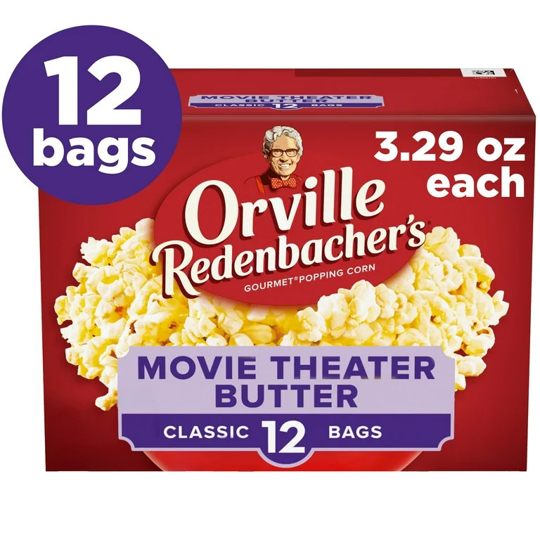Orville Redenbacher’s Microwave Popcorn Value Size, Movie Theater Butter Flavor, Movie Night Su... | Walmart (US)