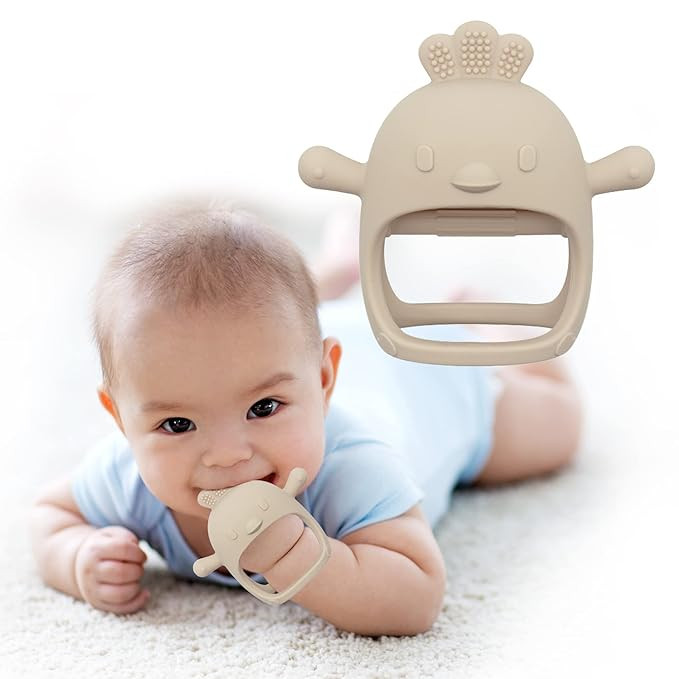 Smore Baby Silicone Teether Toy, Teether for Babies 0-6 Months, BPA Free, Anti Dropping Wrist Han... | Amazon (US)