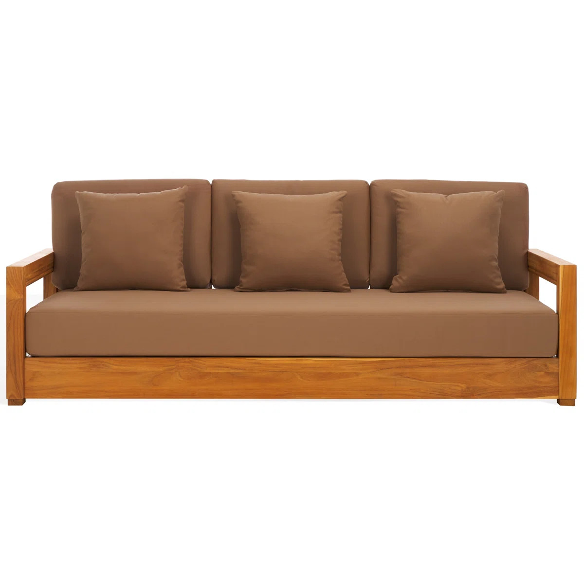 Melrose 76.55'' Teak Outdoor Sofa | Wayfair North America