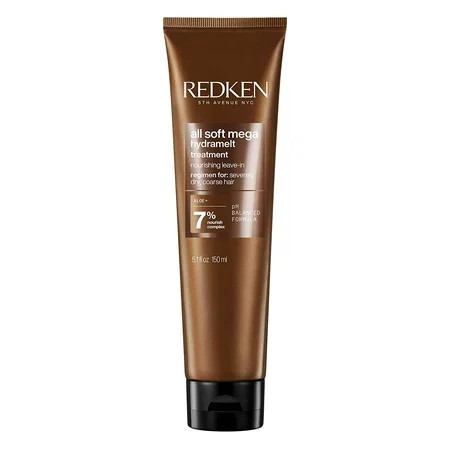 Redken All Soft Mega Hydramelt Leave-In Treatment | For Extremely Dry Hair | Ultra Moisturizing Hair | Walmart (US)