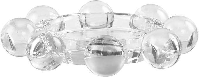 DONOUCLS Crystal Candle Holders Pillar Candlestick Decorations for Home Party Dinner Christmas, S... | Amazon (US)