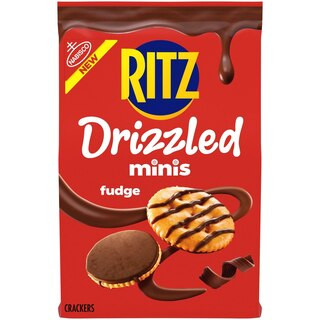 Ritz Drizzled Minis Fudge Crackers, 8 OZ | CVS Health