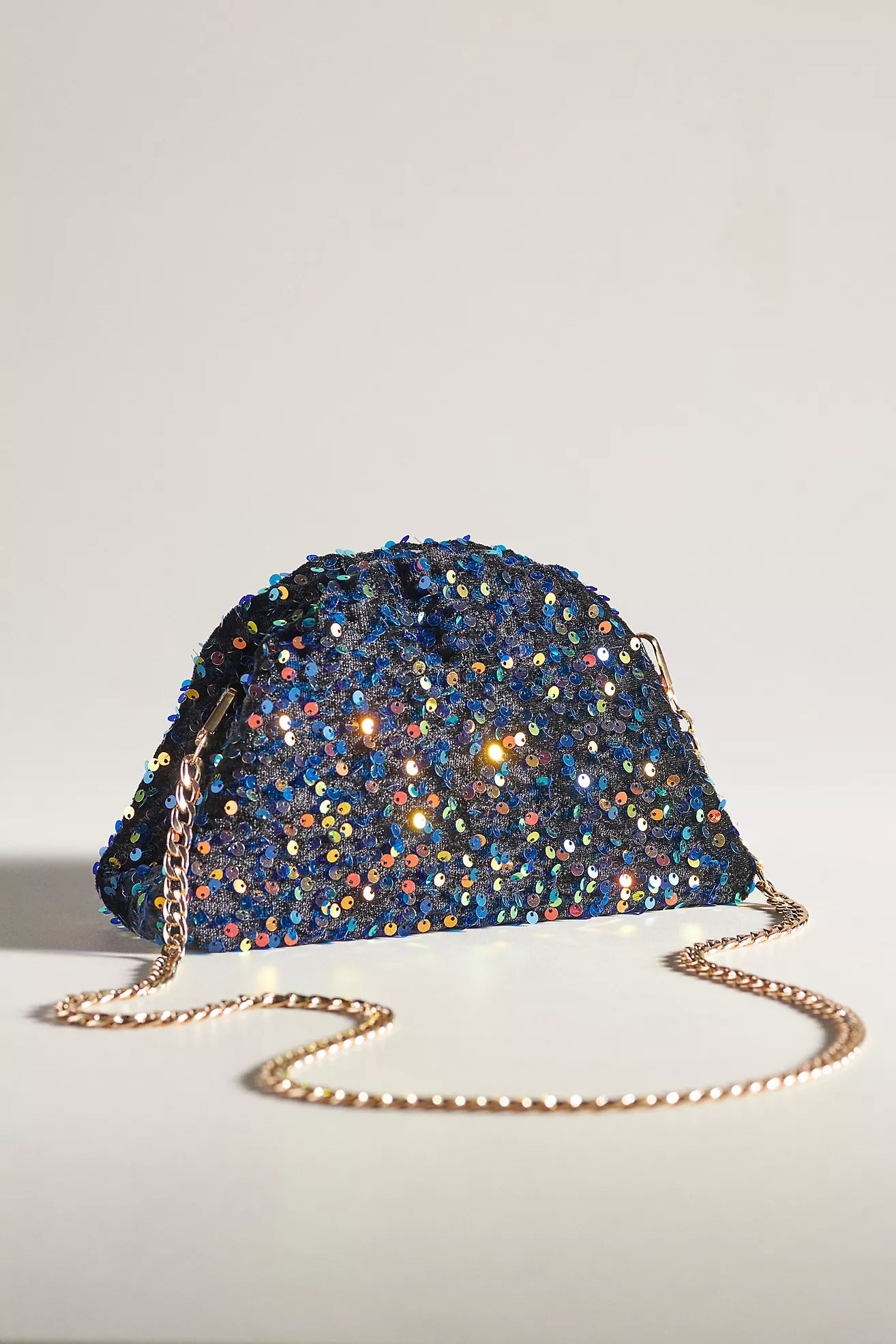 The Frankie Mini Clutch: Velvet Sequin Edition | Anthropologie (US)