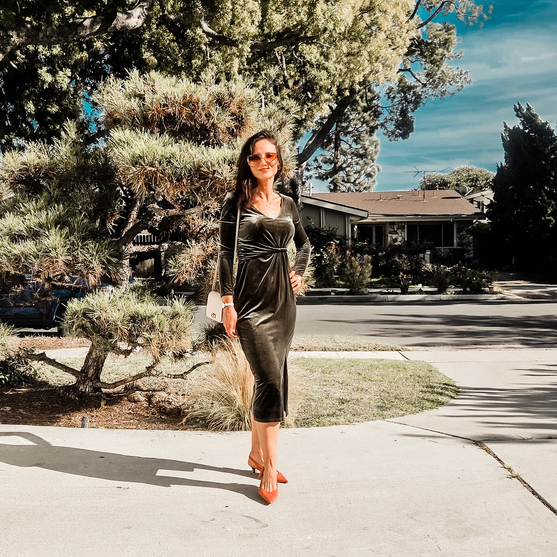 Nothing says holiday glam like a velvet dress ✨Loving this beautiful piece for Christmas celebrations.

#LTKHoliday #LTKOver40 #LTKGiftGuide